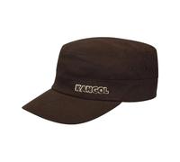 Dark Brown Cotton Army Cap with Hidden Pocket, female, Kangol, Hats & Caps, Brown, S/M, Accessories S/M
