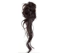Dark Brown Curly Claw Clip Ponytail Extension | Silk-like synthetic fibres with a secure claw clip for instant, slip-free volume and bounce