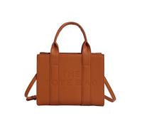 (dark brown) Elegant PU Leather Versatile Large-Capacity Commuter Handbag Shoulder & Crossbody Tote Bag for Women