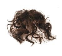 Dark Brown Fake Fringe Bang Clip-in Hair Extension Hairpiece, Natural Fluffy Curly Heat Resistant Highlight Wig Headwear, for Girl Lady Women Cosplay Anime Party Wedding Dating, Hair Accessories