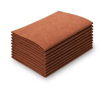 Dark Brown Felt Sheets, 10 Pieces 8" X 12" Felt Fabric Sheet Soft Craft Felts Paper Stiff Felts Sheets for DIY Crafts Sewing Quilting Project Patchwork