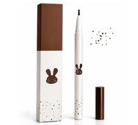 Dark Brown Freckle Pen with Round Dot Tip - 3-in-1 Smudge Resistant Detail Pen for Natural Looking Beauty Spots, Brow Filling and Subtle Lash Line Accents, Quick-Drying and Long Wearing Formula