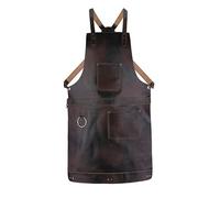 Dark Brown Full Grain Crossbody Leather Apron Butcher Apron -Cook Apron -BBQ Apron -Cooking Apron - Blacksmith Apron - Barber Apron - woodwork apron