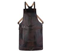 Dark Brown Full Grain Crossbody Leather Apron Butcher, Cook, BBQ, Cooking, Blacksmith, Barber, woodwork apron