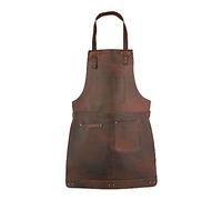 Dark Brown Full Grain Leather Apron Butcher Apron -Cook Apron -BBQ Apron -Cooking Apron - Wood work Apron - Cheff Apron - BBq Grill Gift - DIY Apron - Grill Apron