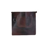 Dark Brown Full Grain Leather Half Butcher -Cook-BBQ Apron -Cooking - Wood work - Cheff - BBq Grill Gift - DIY - Grill Apron