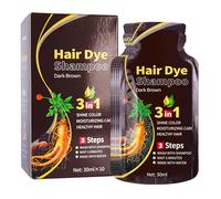 Dark Brown Hair Dye,Plant Extract Hair Dye Cream Lazy Botanical Bubble Gentle Coloring,Plant Based Dye Shampoo for Women Men as Gift for Valentine's Day,10Packs/Box