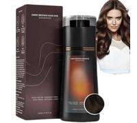 Dark Brown Hair Dye Shampoo,3 in 1 Dye Shampoo,Hair Care Instant D/ye Sha/mpoo,Gentle Formula for Gray H/air Coverage,Natural Plant Ingredient,Travel Size,Colors Hair in Minutes,Easy to Use,Dark Brown