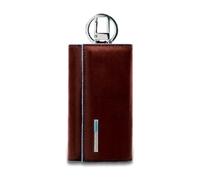 Brown Keychain with Carabiner - unisex - Piquadro - Keychains - Brown - ONE SIZE - Accessories ONE SIZE