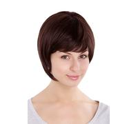 Dark Brown Ladies Wig Bob Parting Short Haircut approx. 20 1237-2T33