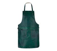 Dark Brown Leather Apron Butcher, Cook, BBQ, Cooking, Wood work, Cheff, BBq Grill Gift Apron (Green)