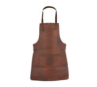 Dark Brown Leather Apron Butcher, Cook, BBQ, Cooking, Wood work, Cheff, BBq Grill Gift Apron (Tan Brown)