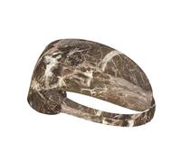 Dark Brown Marble Texture Luxury,Sports Sweatband for Unisex Multi Headband Elastic Exercise Hairband