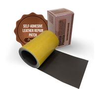 (Dark Brown) MastaPlasta Self-Adhesive Leather Repair Tape Instant Upholstery-Quality Scratch & Tear Repair on a Roll for Sofas, Car