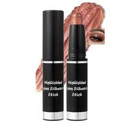 Dark Brown Natural Pearlescent Eyeshadow Stick, High Pigmented Metallic Cream with Glitter, Waterproof Long Lasting Eye Makeup, Suitable for Sensitive Eyes, Eco-Friendly Formula