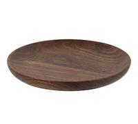 Dark brown Natural Wood Serving Tray Kinds Wooden Plate Dishes Platter made of Wood 15CM
