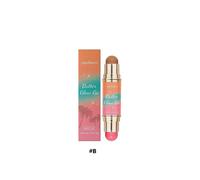 (Dark brown pink) Butter Glow & Go Multiuse Stick, Multi-Use Makeup Bronzer Stick, Ultra-Creamy Radiant Finish Formula with Murumuru Butter, Vegan & Cruelty-Free