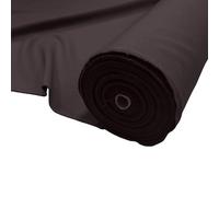 Dark Brown Plain Bi-Stretch Polyester Fabric 170 GSM Weight 150cm Wide - Dressmaking Material for Trousers, Suits & Workwear - Panama Weave Sewing Fabric - 2 Metre (200cm x 150cm)
