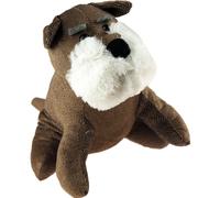 Dark Brown Schnauzer Dog Door Stop