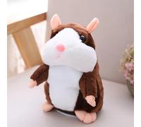(Dark Brown) Talking Hamster Doll Toy, Educational Toys