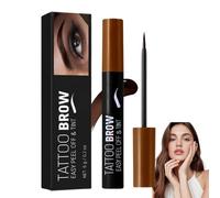Dark Brown Tattoo Brow Peel Off Eyebrow Tint Gel, Semi-Permanent Colour, Waterproof Eye Brow Dye, For Evenly-Filled, Naturally Full Brows, Lasts Up To 3 Days