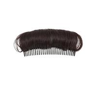 Dark brown top hair pad natural invisible height increase cranial accessories suitable for multiple volume realistic strands soft sponge seamless blend scalp lift add refine facial contours stylish al