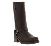 Mens Western and Cult Fashion Gringos HIGH HARLEY - Dk.Brown Leather, Mens UK 10 / EU 44