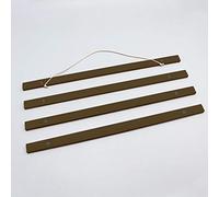 DARK Brown Walnut wooden Poster hanger gripper wood holder hanging window display A0 A1 A2 A3 A4 (A1 594mm Wide)