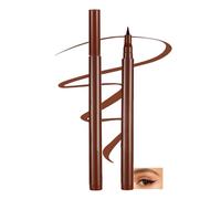 Dark Brown Waterproof Liquid Eyeliner Pen - Smudge-Proof Sweat-Resistant Fine Felt Tip For Precise Winged Liner And Long-Lasting Makeup Looks, Quick-Dry Formula For Bold Defined Eyes, Ergonomic