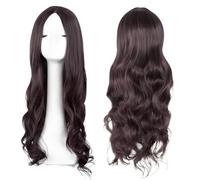 Dark Brown Wig, Long Brown Wigs For Women, Brown Curly Wig 28 Inch/70 cm Charming Curly Full Hair Synthetic Long Wigs For Women Girls Cosplay Daily Party Use (Dark Brown)