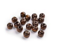 Dark Brown Wood Beads Plain Round 10mm Pack of 100+