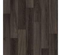 Dark Brown Wood Effect Anti-Slip Vinyl Flooring For Livingroom, Kitchen, 2.8mm Cushion Backed Vinyl-1M(3'3") X 3M(9'9")-3M²