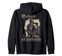 Dark Buhurt Knight Competition Tournament Warrior Zip Hoodie