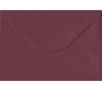 Dark Burgundy Red 162mm x 229mm 120gsm Gummed C5/A5 Sized Envelope (Pack of 50)