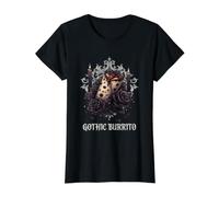 Dark Burrito with Gothic Charm Value Graphic T-Shirt, Women, Black, S