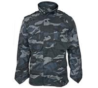 Dark Camouflage M65 Field Jacket - US Army Military Parka with Winter Liner