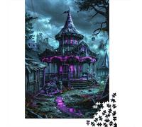 Dark Carousel 1000 Piece Jigsaw Amusement Park As A Gift Mental Relaxation Birthday Present Wall Decor Framed Puzzle Art for Adults 70x50cm/1000pcs