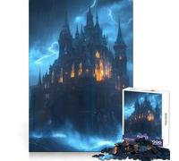 Dark Castle in Storm Jigsaw Puzzles 1000 Pieces for Teenagers Logic Boost Snug Joint Home Fun Premium Gift (50x75cm)