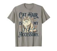 Dark - Cat Hair is My Accessory Funny Pet Owner T-Shirt