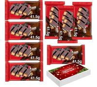 Dark Chocolate 4 Finger Choco Bar 41.5g With Gift Box - Four Crispy Wafer Fingers Covered in Dark Chocolate - kta (10 x Bars)