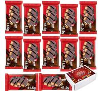 Dark Chocolate 4 Finger Choco Bar 41.5g With Gift Box - Four Crispy Wafer Fingers Covered in Dark Chocolate - kta (15 x Bars)