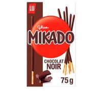 Dark Chocolate Biscuit Sticks 75g Mikado - Pack of 3 | Crispy Biscuit Sticks Coated in Smooth Dark Chocolate