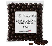Dark chocolate coffee beans - 500g chocolate covered coffee beans - Luxury Gift for Men Women - Espresso Sweets - Christmas Choc - Gourmet Snack - UK BRAND