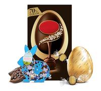 Dark Chocolate Easter Hamper - Luxury Dark Chocolate Egg & 70% Coaoa Truffles. Chocolates Gift Box with Topline Decoration. Easter Gifts for Women