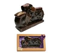 Dark Chocolate Motorbike Gift | Handmade Belgian Chocolate Motorcycle in Gift Box for Men, Bikers, Birthdays & Father’s Day
