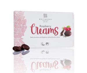 Dark Chocolate Raspberry Fondant Creams Tub | 28 x 1Kg | Foiled Chocolates | Approx 120 Pieces | Raspberry Fondant Centre | 55% Cocoa Dark Chocolate | Whitakers Chocolates
