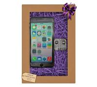 Dark Chocolate Smartphone & Headphones Gift Set | Handmade Realistic Chocolate Phone for Tech Lovers, Students & Men | Fun Novelty Gift for Birthdays, Father’s Day
