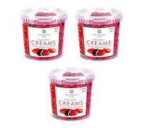 Dark Chocolate Strawberry Fondant Creams Tub | 3 x 1Kg | Foiled Chocolates | Approx 120 Pieces | Strawberry Fondant Centre | 55% Cocoa Dark Chocolate | Whitakers Chocolates