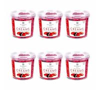 Dark Chocolate Strawberry Fondant Creams Tub | 6 x 1Kg | Foiled Chocolates | Approx 120 Pieces | Strawberry Fondant Centre | 55% Cocoa Dark Chocolate | Whitakers Chocolates
