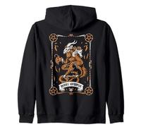 Dark Christmas Krampus Demon. Merry Krampus Zip Hoodie